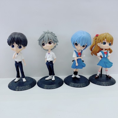 Solid Neon Genesis Evangelion 4-Style Cake Decoration Doll Beauty Polly Mingrixiang Eva Hand-Made Cake Ornaments