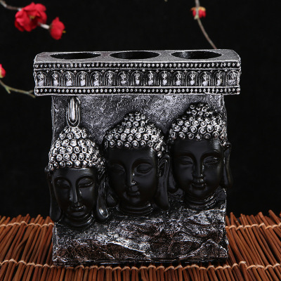 Wholesale Thai Buddha Ornament Wine Cabinet Office Living Room Decorations Western Trinity Decoration One Piece Dropshipping