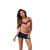 New Split Two-Piece Suit Bikini Boxer Swimsuit Pure Color Swimsuit Spot Factory Wholesale