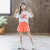 Suits 2021 New Western Style Girl Summer Internet Celebrity Children 12 Years Old Fashion Children and Teens' Clothing
