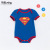 Direct Sales Blue Short-Sleeved Romper 0-2 Years Old Men's and Women's Baby Cartoon Jumpsuit Baby Jumpsuit Fashion