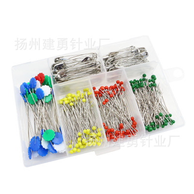 Boxed Sewing Fixing Tools Multi-Specification Pearl Needle Pin Set 400 Pieces Combination Color Positioning Thumbtack