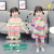 2022 Korean Style Girls' Suit Summer Fashionable Children's Summer Child Baby Short Sleeve Striped Sports Two-Piece Suit