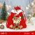 Wholesale Small Bells Gift Bag Drawstring Christmas Bag Cartoon Snowman Old Man Gift Bag Christmas decorations