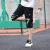 Korean Style Children's Sports Casual Pants Trendy Loose Thin Cropped Pants Medium and Large Children's Shorts Trendy