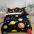 Foreign Trade Starry Sky and Planets 3D Digital Printing Household Three-Piece Set Cross-Border Quilt Cover Pillowcase Bedding Wholesale