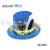 Gold Powder a Tall Hat Gold Powder Clock Card XINGX Rain Feather PVC Plastic Cap New Year Party Hat