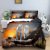 Cross-Border Amazon Digital Printing Tiger Raptor Series Three-Piece Set Factory Wholesale Foreign Trade Quilt Cover Bedding