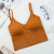 Large Size Hot  U-Shaped Beauty Back Sling Seamless Thread Wrapped Chest Women's Underwear with Chest Pad Women's Vest
