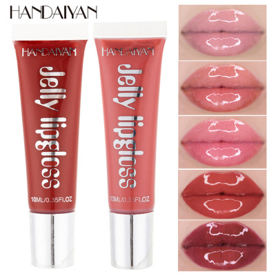 Cross-Border Make-up Handaiyan/Han Daiyan Candy-Colored Jelly Glass Mirror with Toot Lip Gloss Lip Dew