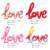  Siamese Love Letter Aluminum Balloon Proposal Wedding Wedding Ceremony and Wedding Room Decoration Colorful Balloon 