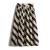 Spring and Summer New Paris Copacabana Black and White Striped Pleated Mulberry Silk Skirt for Women