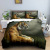 Cross-Border Amazon Digital Printing Tiger Raptor Series Three-Piece Set Factory Wholesale Foreign Trade Quilt Cover Bedding
