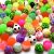 New 32 Mixed Elastic Ball One Yuan Gashapon Machine Toy Magic Eye Watermelon Rubber Ball Factory Wholesale