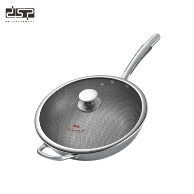DSP DSP Stainless Steel Honeycomb Wok Uncoated Less Lampblack Stove Universal CS004-W32/W34