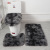 Tie-Dyed Long Wool Carpet Toilet Three-Piece Non-Slip Mat Bathroom Absorbent Set Cross-Border Amazon Hot Sale