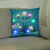 Cross-Border Led Colored Lamp Pillow Christmas Atmosphere Ornament Pillow Linen Printed Pillow Can Be Customized Wholesale