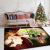 Non-Slip Mat New Cartoon 3D Floor Mat Home Living Room Sofa Bedroom Bedside Super Soft Crystal Velvet Christmas Tree Carpet