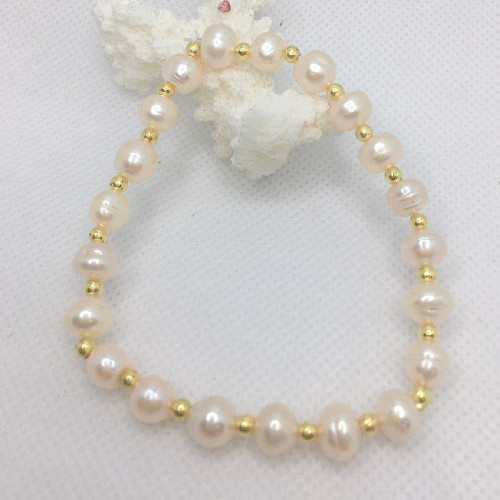 Processing Inventory Golden Balls Accessories Freshwater Pearl Bracelet Shopping Mall Promotion Foreign Trade Supply