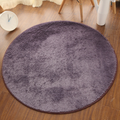 Silk Wool Carpet round Floor Mat Living Room Bedroom Carpet Floor Mat Computer Chair Mat Yoga Mat Machine Washable