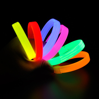 Bracelet Disposable Luminous Hardcover Bracelet Type Glow Stick Party Night Running Luminous Toys Yiwu Factory Wholesale
