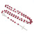 6mm Red Rosary Necklace