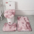 Tie-Dyed Long Wool Carpet Toilet Three-Piece Non-Slip Mat Bathroom Absorbent Set Cross-Border Amazon Hot Sale