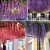 Artificial Wisteria Fake Flower Violet Ceiling HANAFUJI Encryption Indoor Wedding Celebration Decoration Rattan Plastic Vine Plant