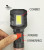Cross-Border Hot Strong Light Super Bright Sidelight Multifunctional Outdoor USB Rechargeable Long-Range Flashlight with Fan