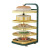 Golden Kitchen Pot Rack Multi-Layer Storage Rack Narrow Slit Frame Countertop Corner Pot Sink Cabinet inside Storage