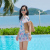 New Swimwear Women's Sunscreen Cover Belly Summer Conservative plus Size Slimming One Piece Sexy Hot Spring Clothing Seaside