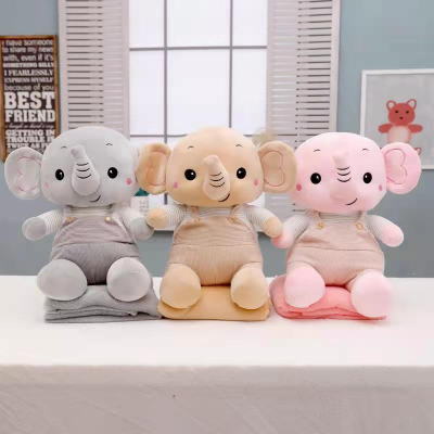 60cm Elephant Airable Cover Holding Nap Pillow Blanket Dual-Use Factory Direct Sales 0825 Store