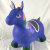 Factory Supply Spot Flash Music Painted Unicorn Jumping Horse Children's Sports PVC Thicker Inflatable Toys