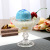 Factory Wholesale Ice Cream Cup High Foot Glass Ice Cream Cup Milk Shake Cup Salad Bowl Dessert Bowl Household Bowl