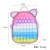 Cartoon Cat Ears Silicone Decompression Mouse Killer Pioneer Toy Schoolbag Decompression Bubble Squeezing Toy Children Backpack