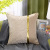 Cross-Border Color Matching Gold Model Room Cushion Velvet Bronzing Cushion Sofa Bedroom Waist Pillow American Metallic