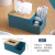 Household Covered Compartment Tissue Box Simple Living Room Desktop Paper Extraction Box Plastic Multifunctional Remote Control Storage Box