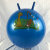 Children's Inflatable 350G Glossy Jump Ball Kindergarten Outdoor Horn Jumping Ball Children's Hand Grip Bouncing Ball