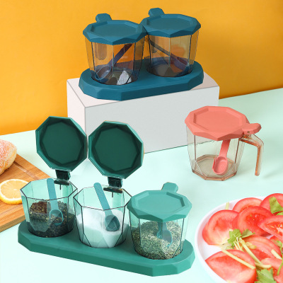 2 Style Cassette Combination Set Kitchen Cooking Storage Box Jar Spice Jar Dual-Use Cumin Seasoning Jar