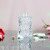 Diamond Flower Glass Aromatherapy Bottle Transparent Glass Vase Indoor Volatile Essential Oil Perfume Bottle