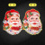 2 pcs Santa Claus Wall Stickers Christmas Three-Dimensional Two-Sided Art Paper Stickers Santa Claus  Sticker Decoration