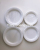 Manufacturer customize plastic plates Round shape Oval shape eco friendly recyclable divided disposable plasticps plates