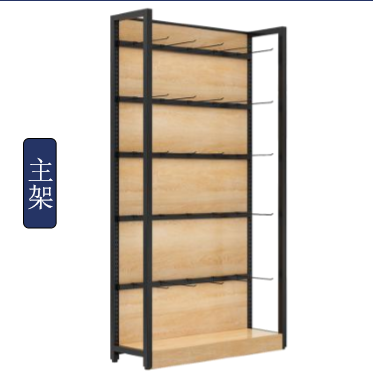 Supermarket steel and wood display rack Snack rack steel and wood display rack steel and wood rack