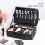 Multifunctional New Pu Cosmetic Bag Women's Large Capacity Embroidery Beauty Hairdressing Toolkit Cosmetic Storage Multi-Layer Clapboard Set