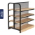 Steel and wood shelves Steel and wood display shelves double-sided snack shelves