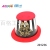 Flocking a Tall Hat Stickers Gold Powder New Year Decorative Cap Fashion Party Gathering Festival Activities PVC Plastic Cap