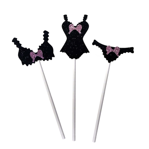 hawaiian evening party decoration swimsuit panties underwear cake card insertion decoration table layout