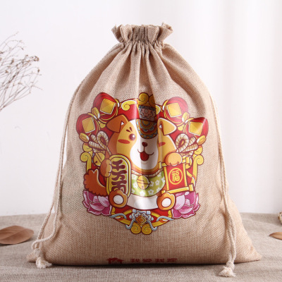 Factory Wholesale Customized Sack Gift Lucky Bag Packaging Buggy Bag Drawstring Drawstring Pocket Printable Logo