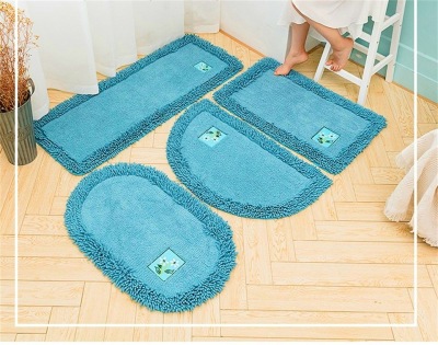 Chenille Door Mat Bathroom Non-Slip Mat Household Foot Mat Door Mat Door Bathroom Absorbent Bedroom Carpet