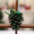 Xmas 4 Colors Mixed Dusting Powder Pine Cone Pendant Christmas Tree Decorations  6cm Pine Cone Christmas Tree Pendant